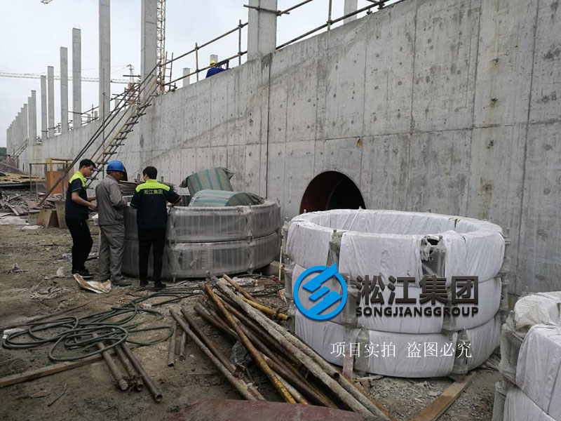 上海市竹园污水处理厂橡胶接头使用现场